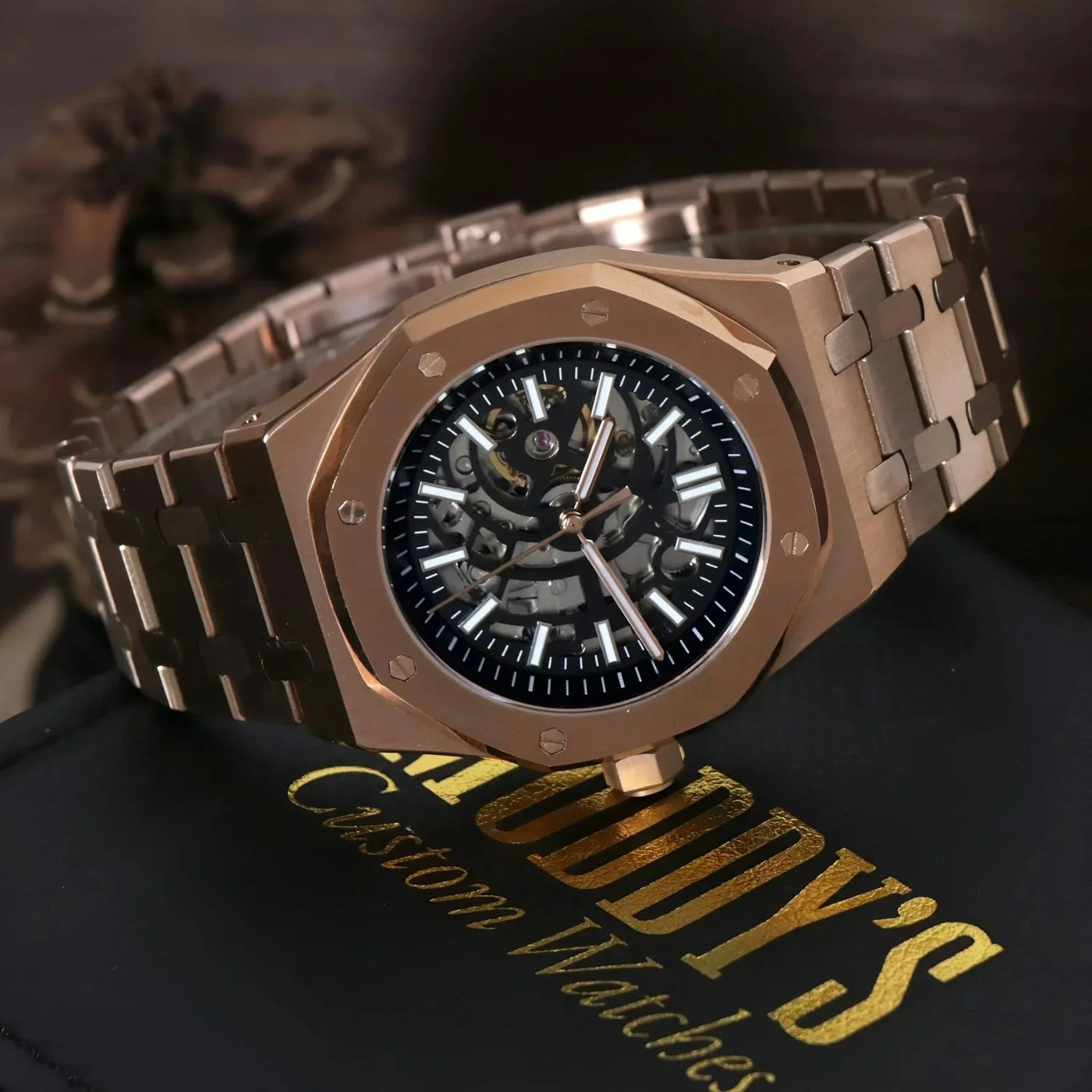 ROYAL SEIKOAK | Skeleton Oro Rosa