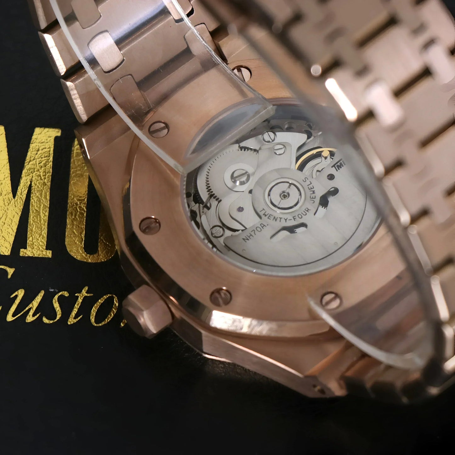 ROYAL SEIKOAK | Skeleton Oro Rosa